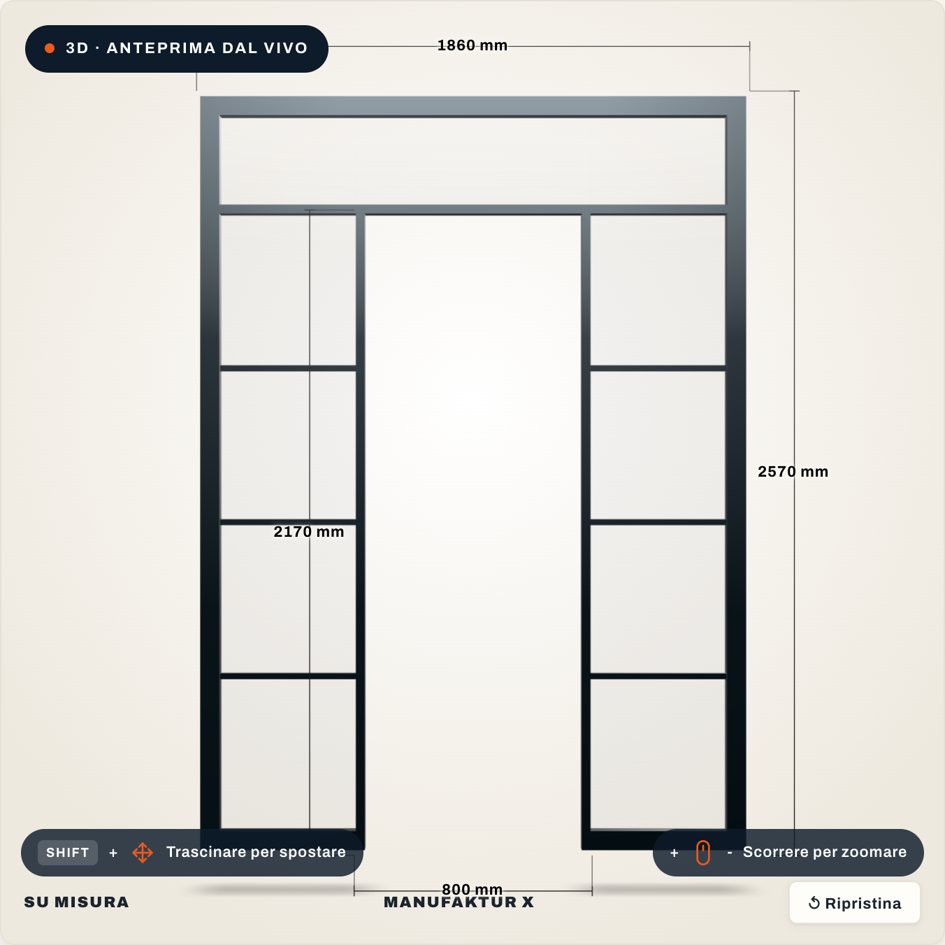 Divisorio - 3D-Konfigurator, Manufaktur X
