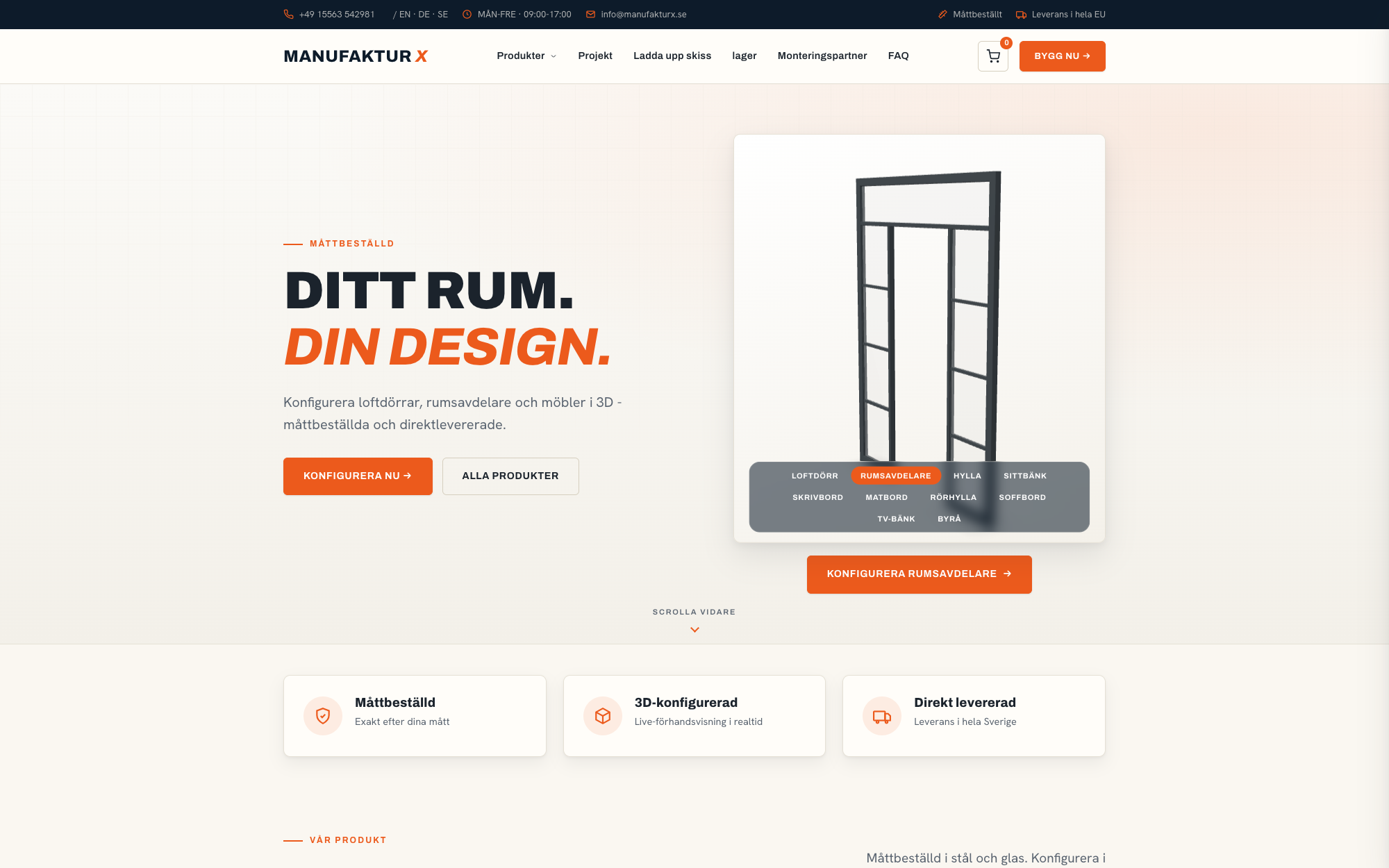 Manufaktur X - måttanpassade möbler i stål, glas och massivt trä i 3D-konfiguratorn - Großes Regal