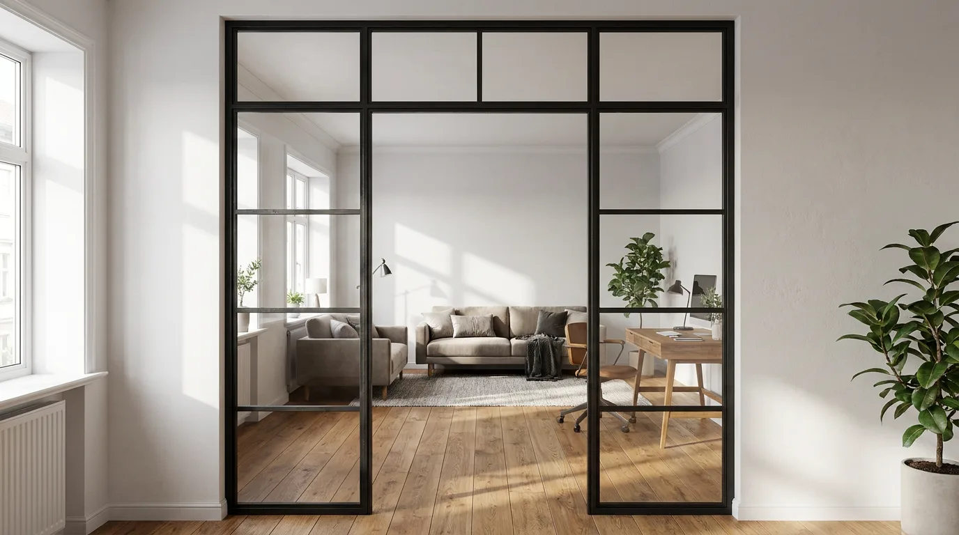 Porte loft avec panneau latéral - Design sur mesure pour l'habitat moderne