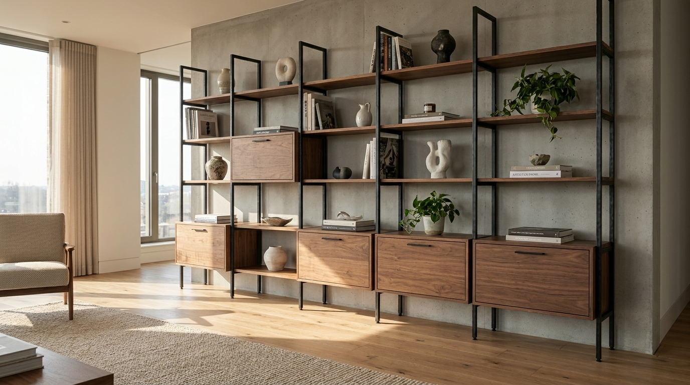 Étagères sur mesure : l'art d'optimiser l'espace avec style