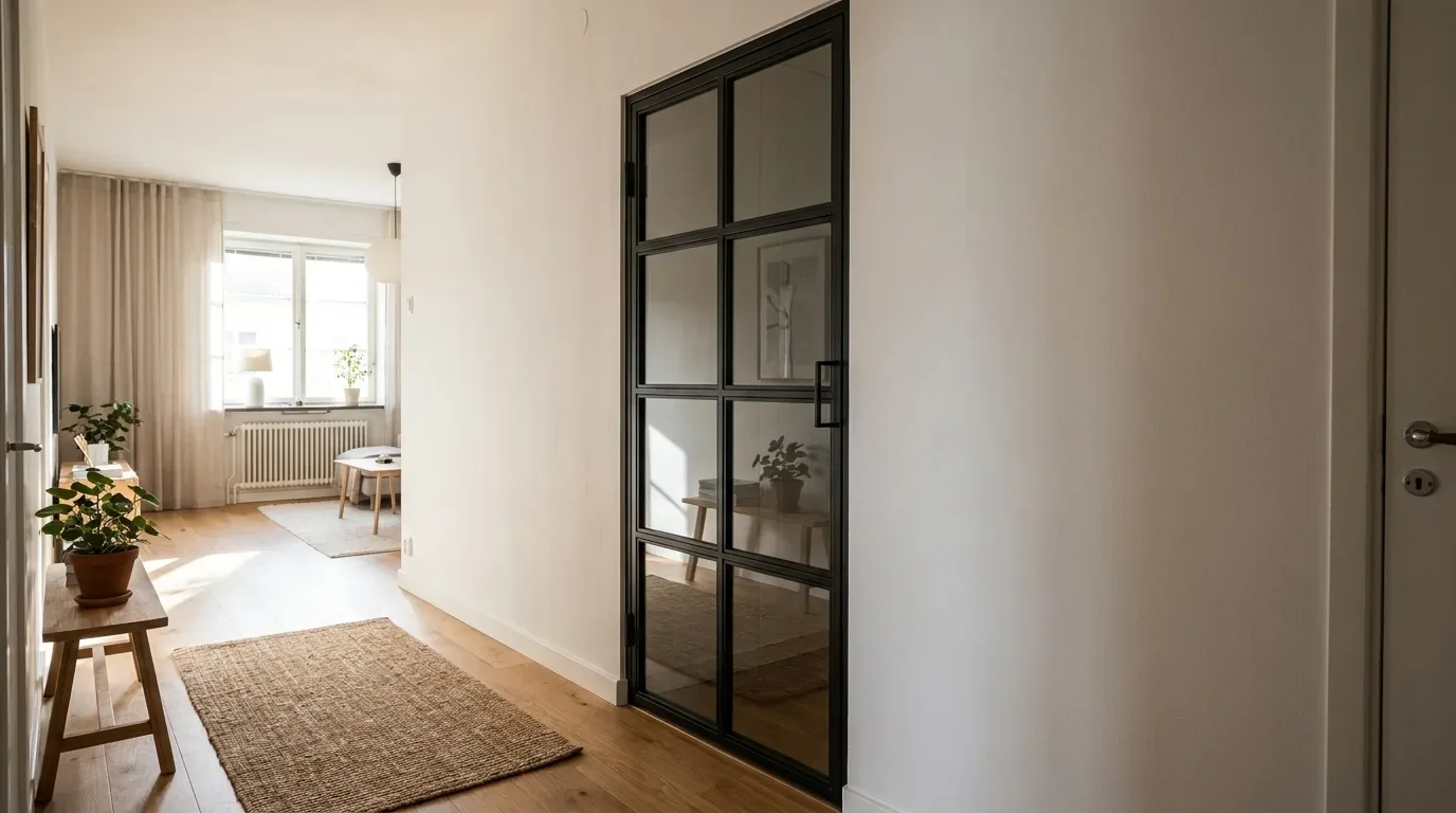 Homeoffice im offenen Wohnraum abtrennen: Lofttür oder Raumteiler?