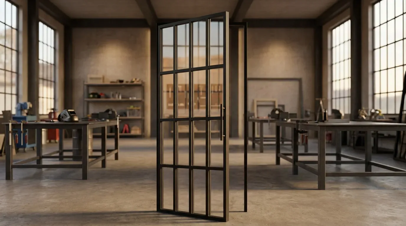 Lofttür in Weiß oder Beige: Pulverbeschichtung richtig wählen